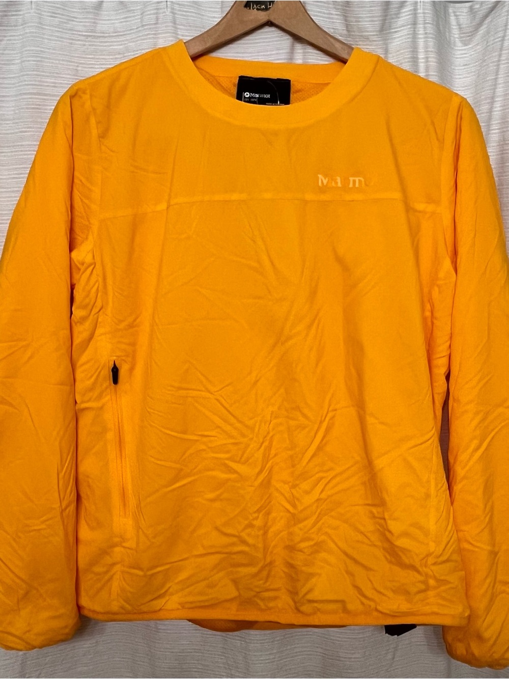 Marmot Bright Yellow Crew Pullover NWT